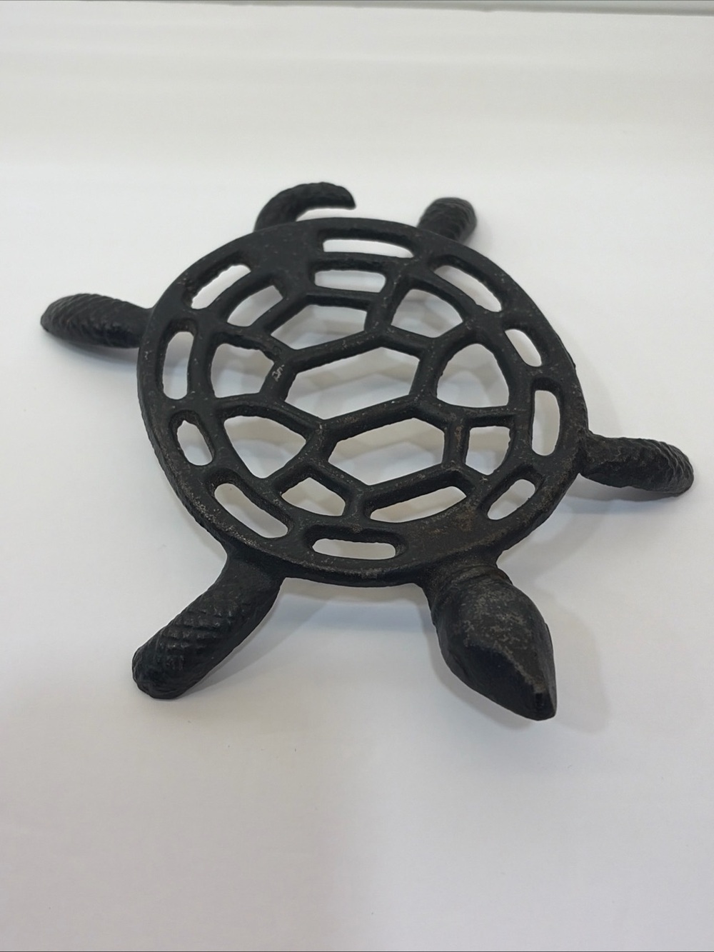 Cast Iron Turtle Trivet - Black
